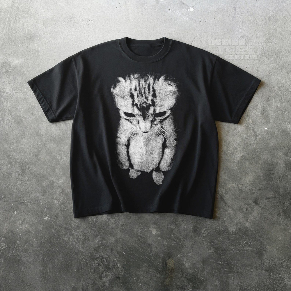 Sad Kitten Meme Standing Cat T Shirt